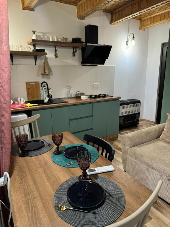 Kuchyň nebo kuchyňský kout v ubytování Cottage space