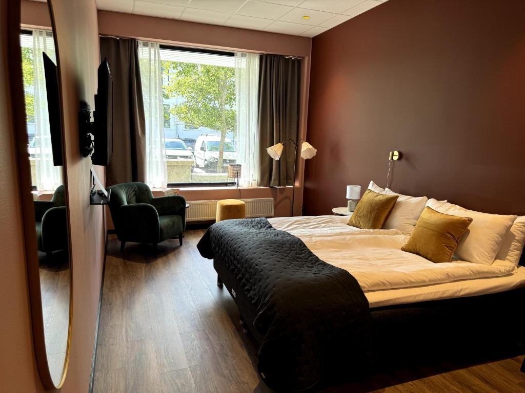 Postel nebo postele na pokoji v ubytování Hotell Sillen