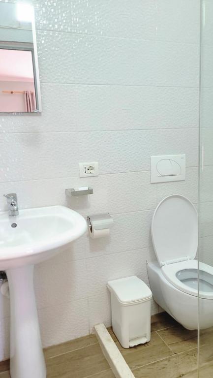 Koupelna v ubytování Hotel Ceka
