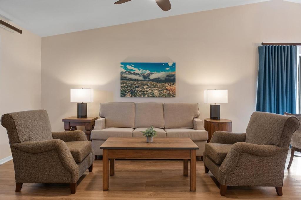Posezení v ubytování Club Wyndham Pagosa