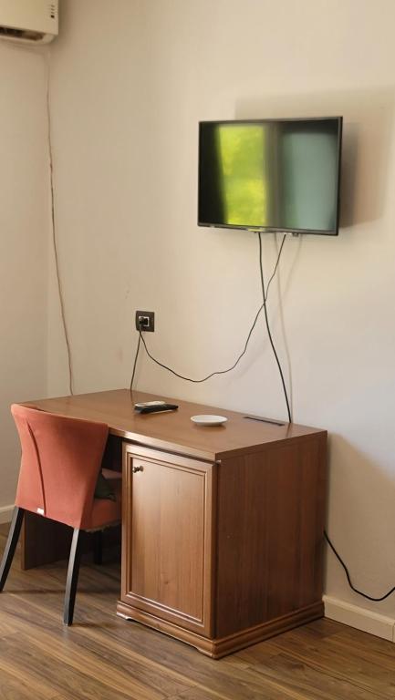 TV a/nebo společenská místnost v ubytování Hotel Ceka