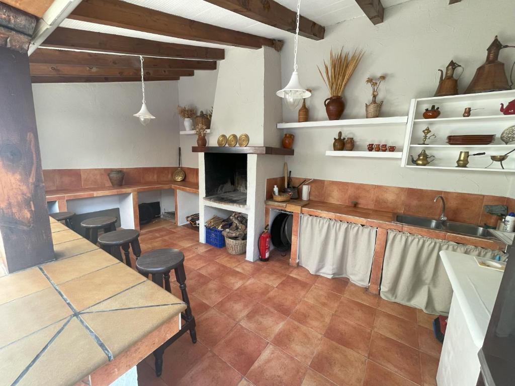 Kuchyň nebo kuchyňský kout v ubytování Paraíso Villa Parchís