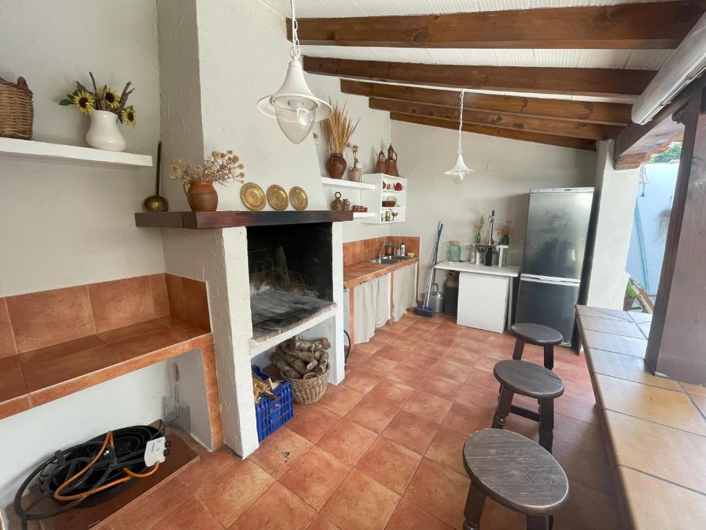 Kuchyň nebo kuchyňský kout v ubytování Paraíso Villa Parchís