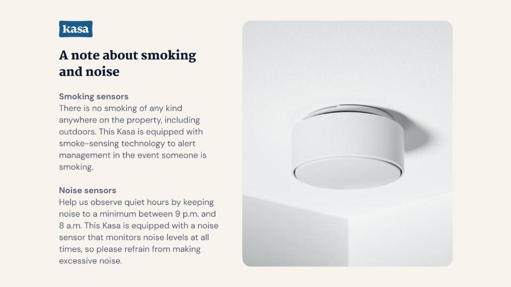 a notice about smoking and noise brochure at The Clyde Hotel Portland by Kasa Living in Portland