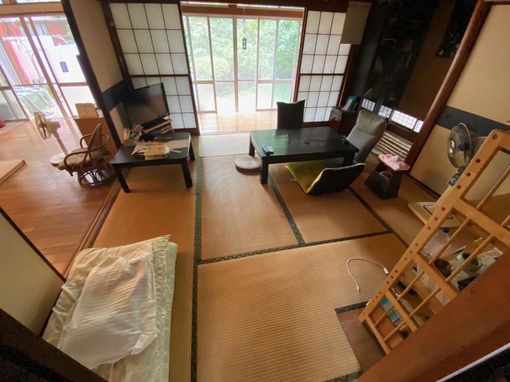 Posezení v ubytování Guesthouse Oomiya base 大宮基地別荘