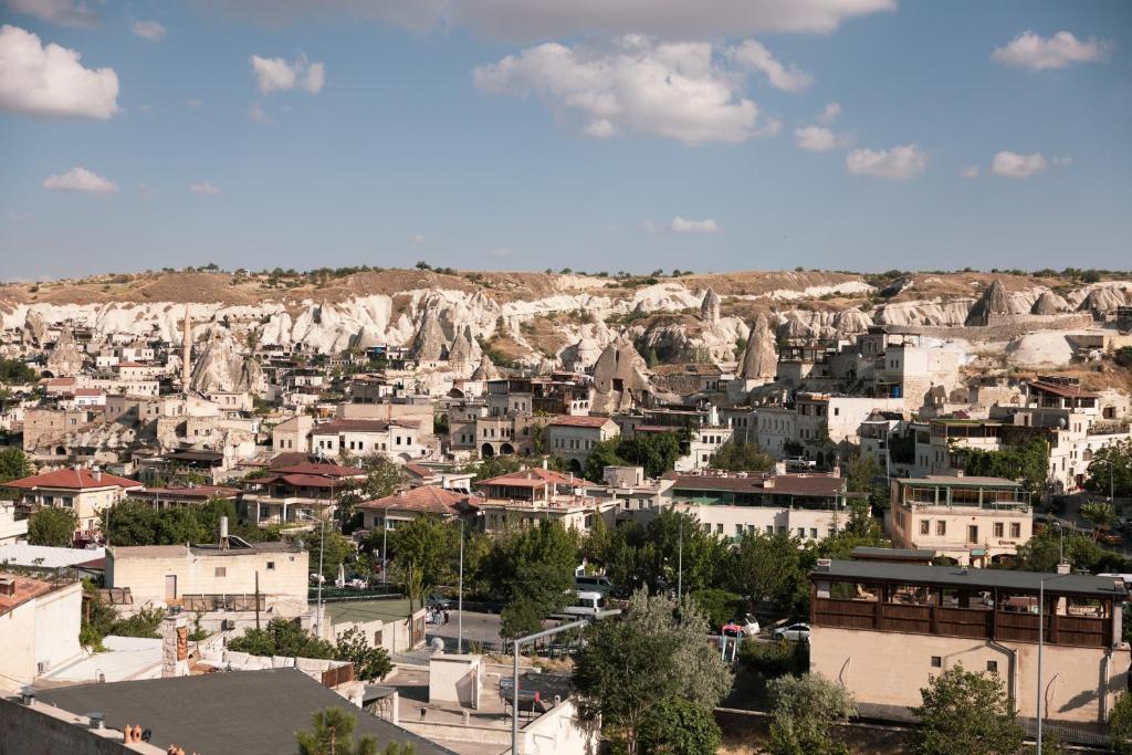 Nespecifikovaný výhled na destinaci Göreme nebo výhled na město při pohledu z ubytování v soukromí