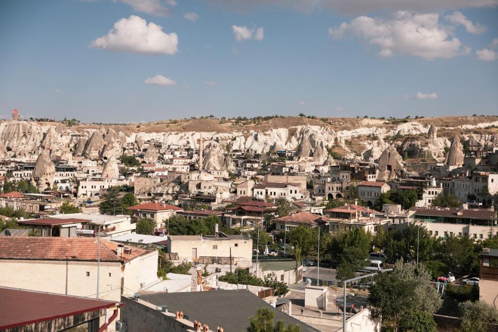 Nespecifikovaný výhled na destinaci Göreme nebo výhled na město při pohledu z ubytování v soukromí