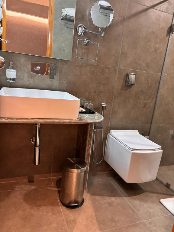 Koupelna v ubytování Northin Hotel