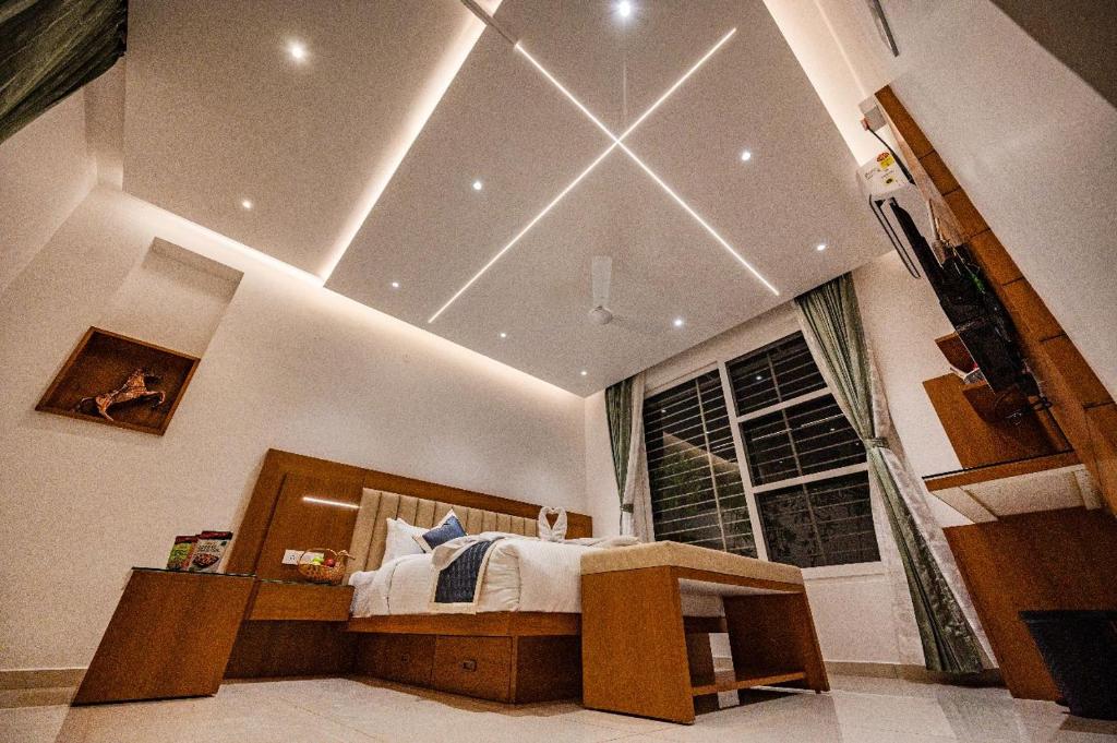 Postel nebo postele na pokoji v ubytování S R Luxury Stays