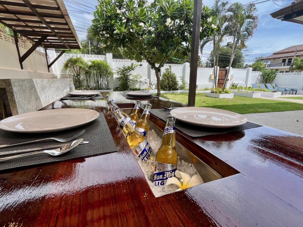 Restaurace v ubytování Jitsin Villa Koh Tao