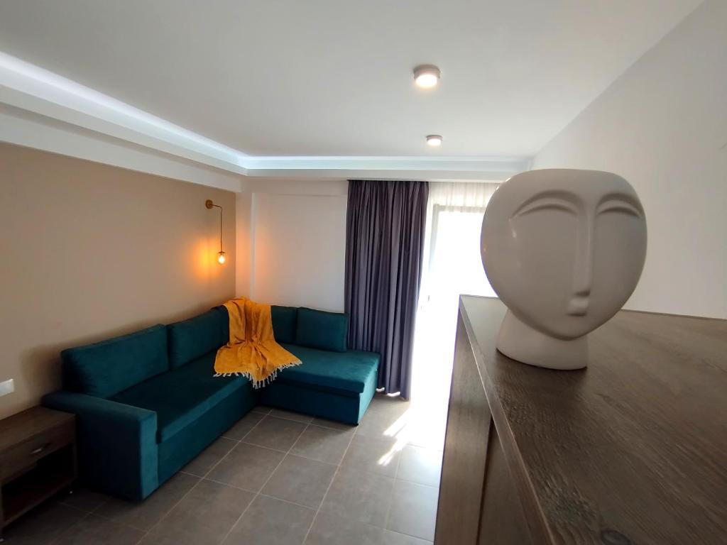 Posezení v ubytování AEGEAN BLUE Apartments & Suites