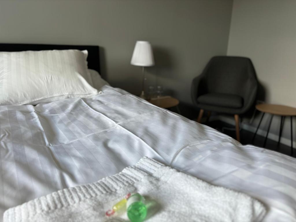 Postel nebo postele na pokoji v ubytování Hotel Lapland River
