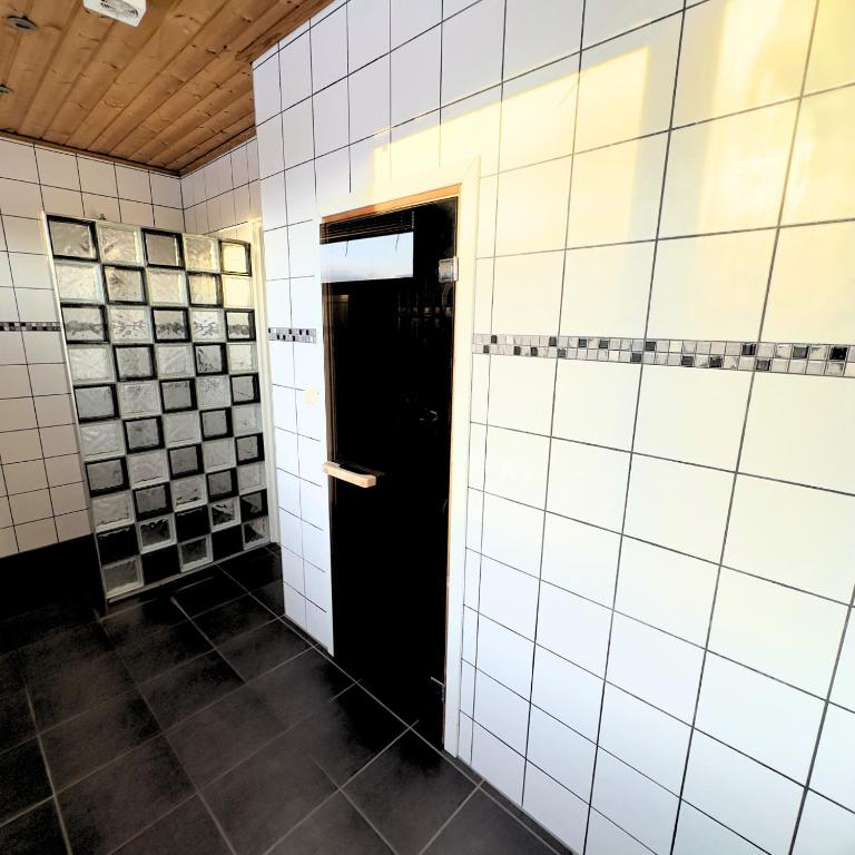 Koupelna v ubytování Centralhotellet