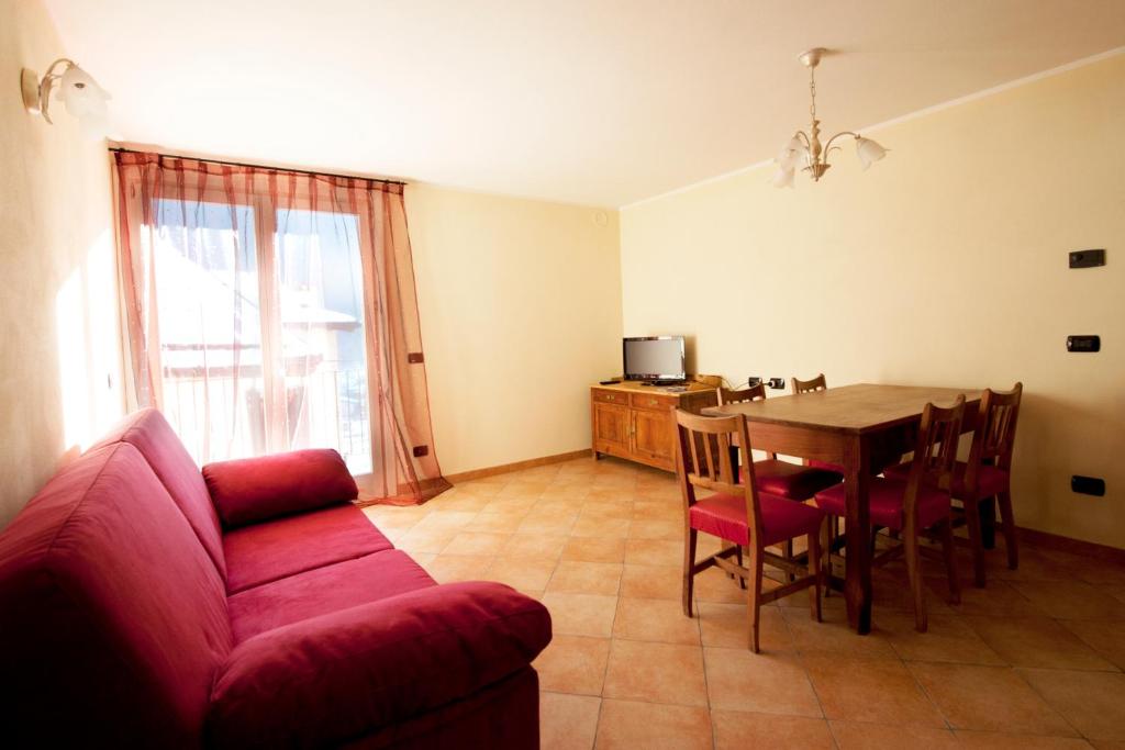 Posezení v ubytování Residence La Corte