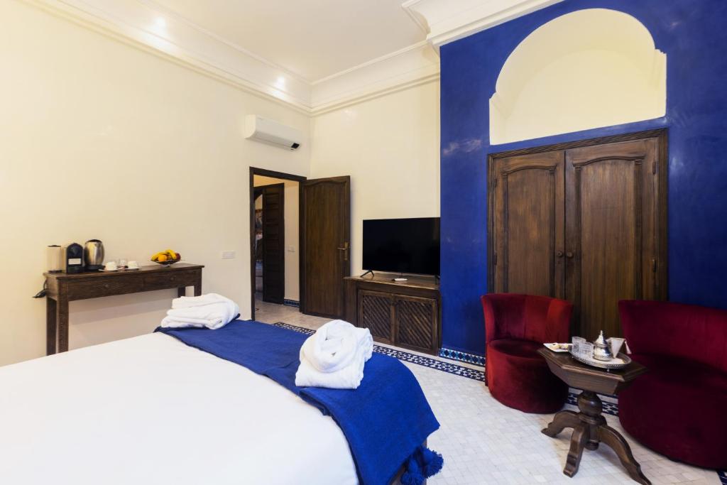 Postel nebo postele na pokoji v ubytování Albakech Boutique Hôtel & Spa