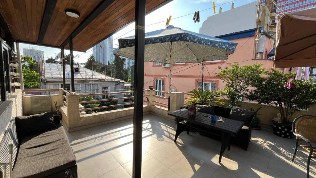 Balkón nebo terasa v ubytování Guest House Kldiashvili