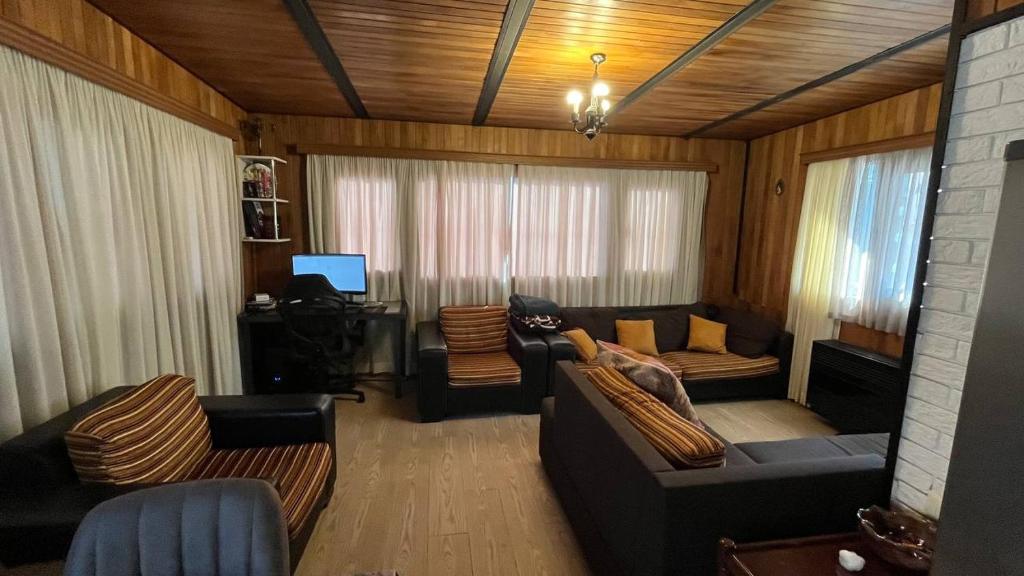 Posezení v ubytování Guest House Kldiashvili