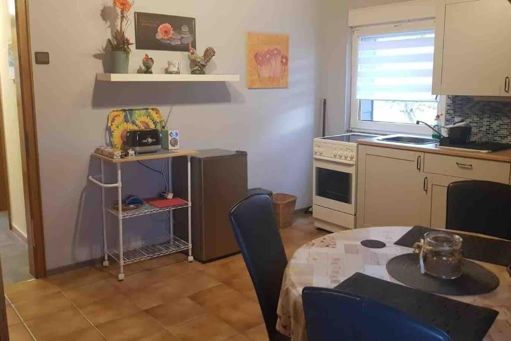 Kuchyň nebo kuchyňský kout v ubytování Tati's Ferienwohnung