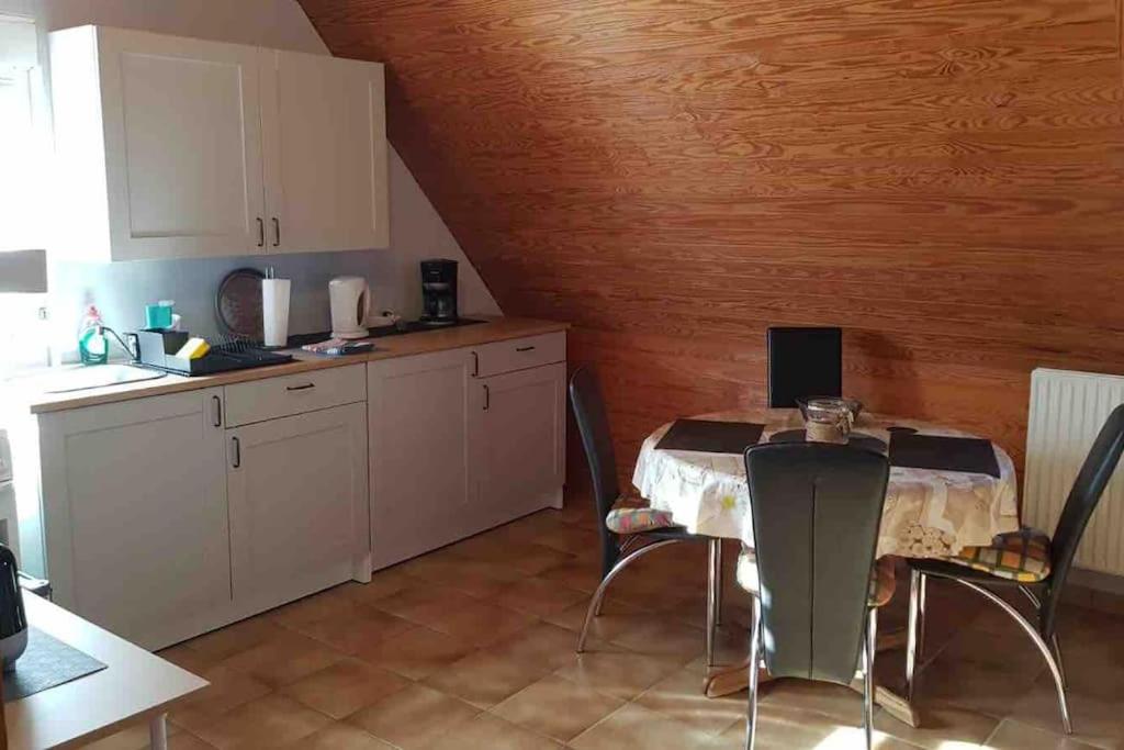 Kuchyň nebo kuchyňský kout v ubytování Tati's Ferienwohnung