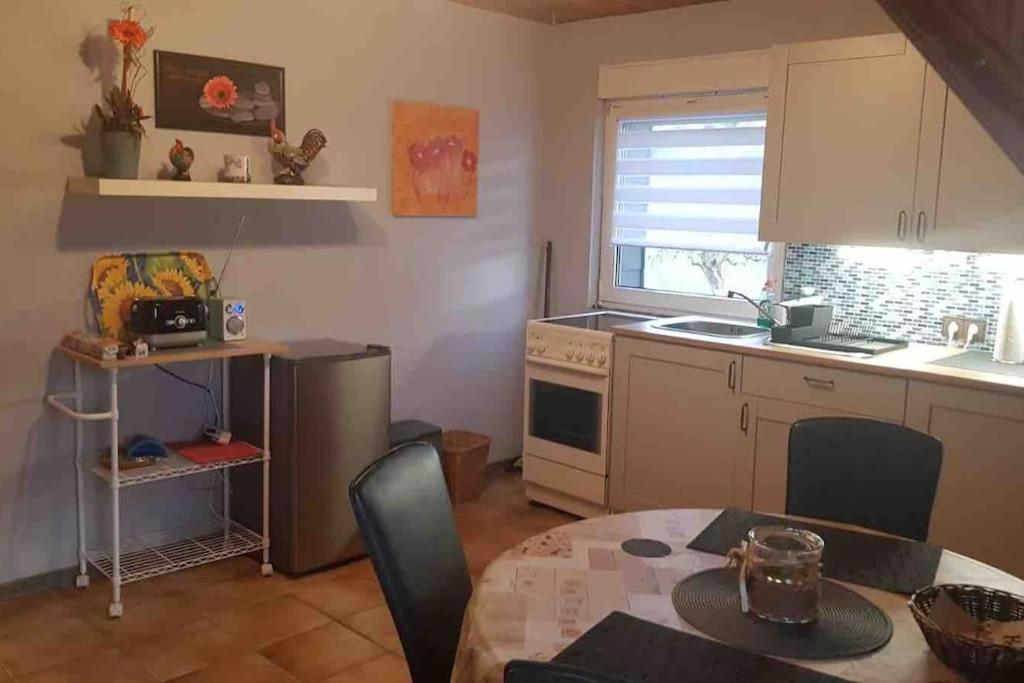 Kuchyň nebo kuchyňský kout v ubytování Tati's Ferienwohnung