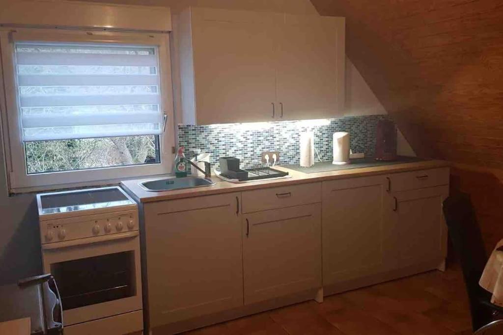 Kuchyň nebo kuchyňský kout v ubytování Tati's Ferienwohnung