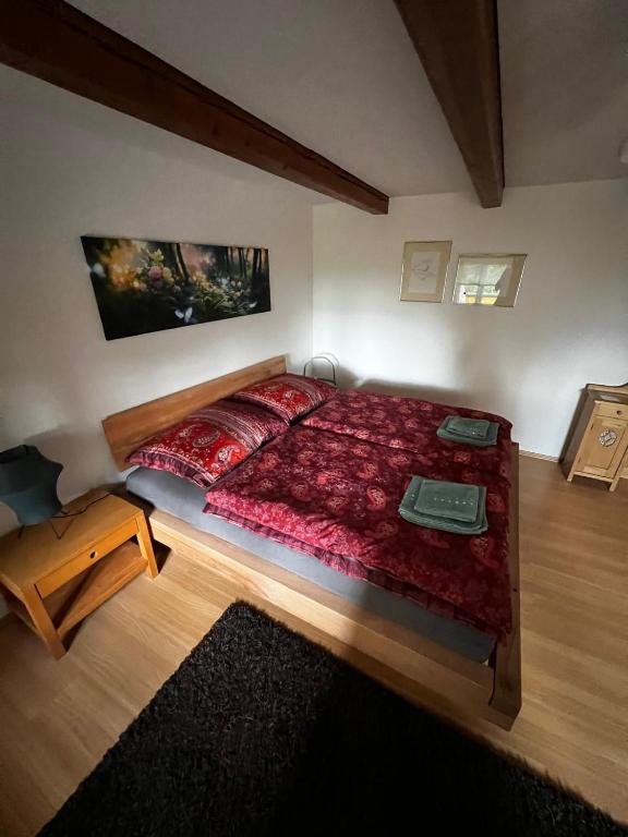 Postel nebo postele na pokoji v ubytování Ferienwohnung Dorner