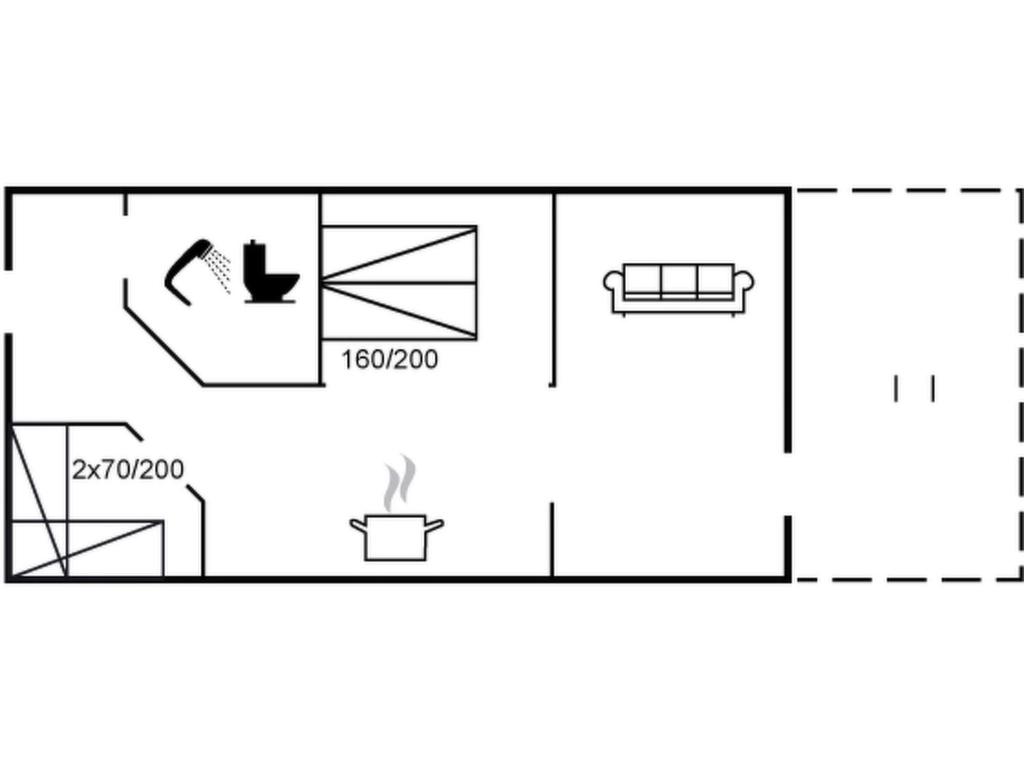 Půdorys ubytování Apartment Asa - 75m from the sea by Interhome