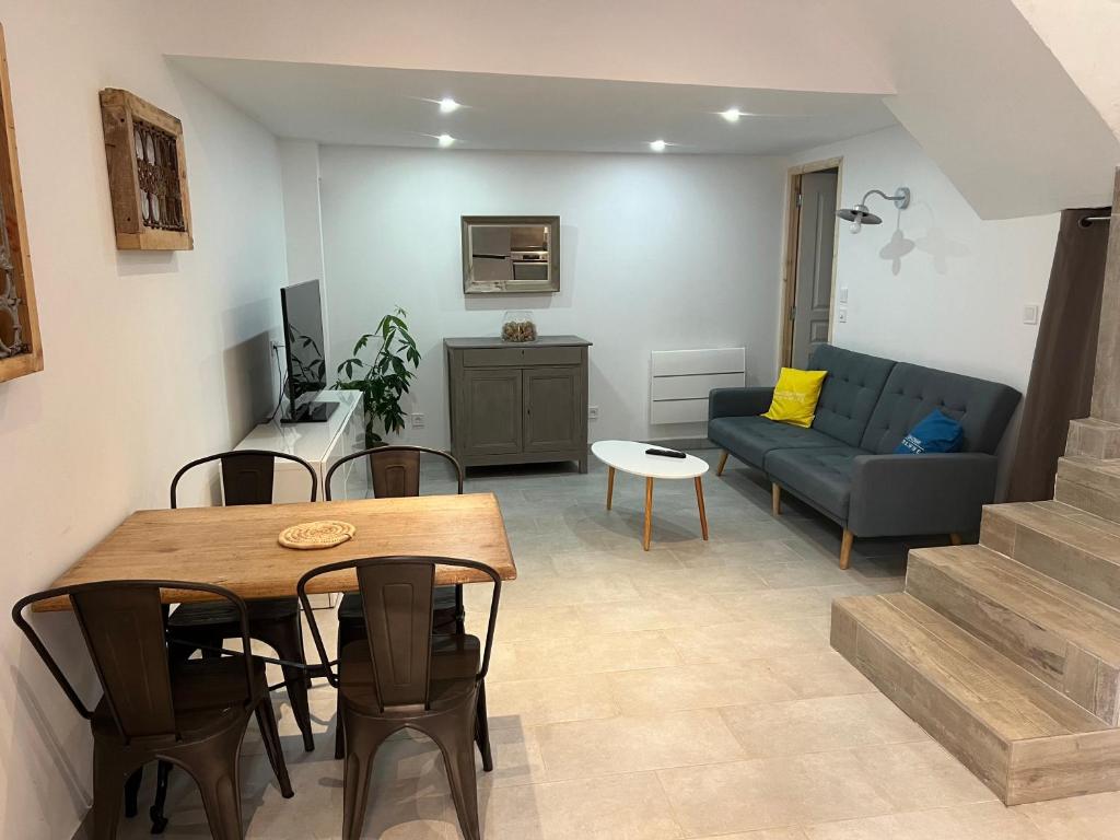 Posezení v ubytování Charmante maison de village