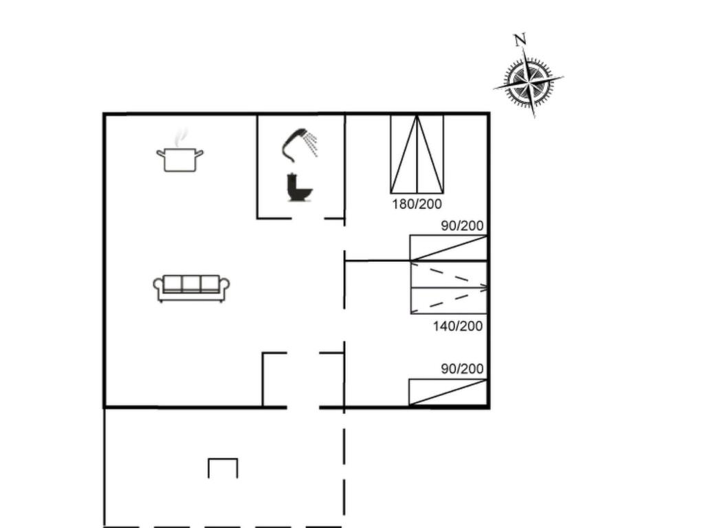 Půdorys ubytování Apartment Gertraude - 17km to the inlet by Interhome