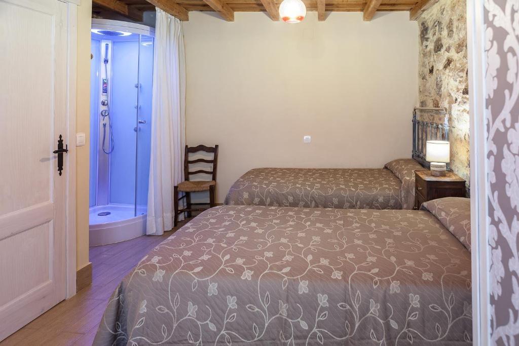 Postel nebo postele na pokoji v ubytování Casa Rural La Barquilla