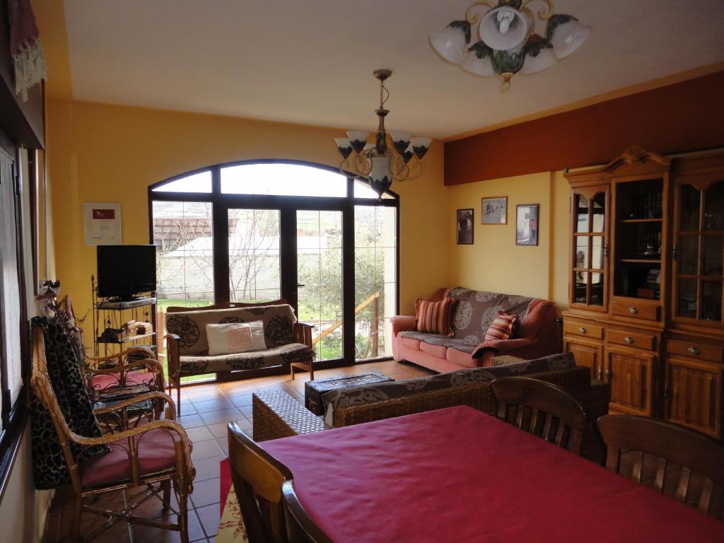 Posezení v ubytování Casa rural Villa Abeleste