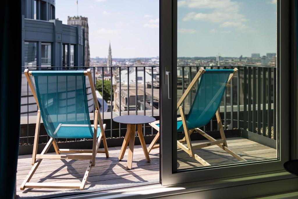 Balkón nebo terasa v ubytování Motel One Brussels