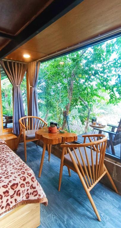 Posezení v ubytování Natural Home Đà Lạt