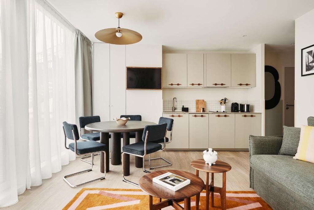 Kuchyň nebo kuchyňský kout v ubytování Edgar Suites Lille - Shake