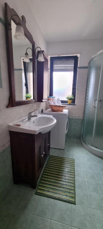 Koupelna v ubytování B&B La Mansarda