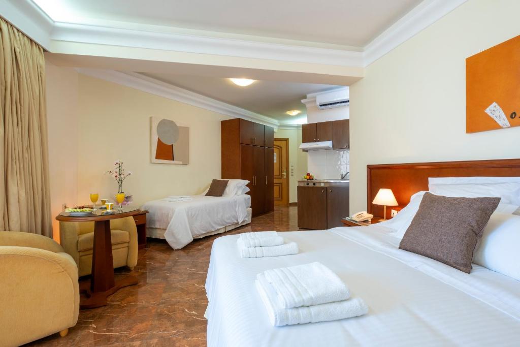 Postel nebo postele na pokoji v ubytování Porto Alegre Hotel