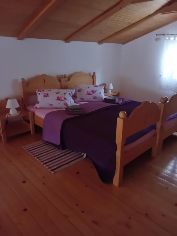 Postel nebo postele na pokoji v ubytování Pod Plešovicou