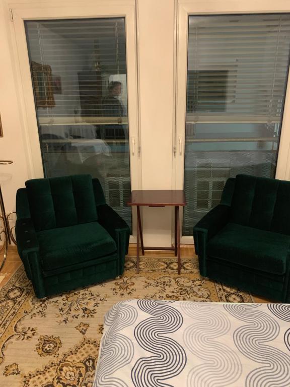 Posezení v ubytování Einzimmerwohnung am Jakomini
