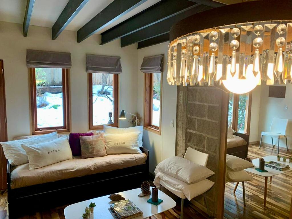 Istumisnurk majutusasutuses El Bosque 2 Casa en Cerro Otto, Bariloche