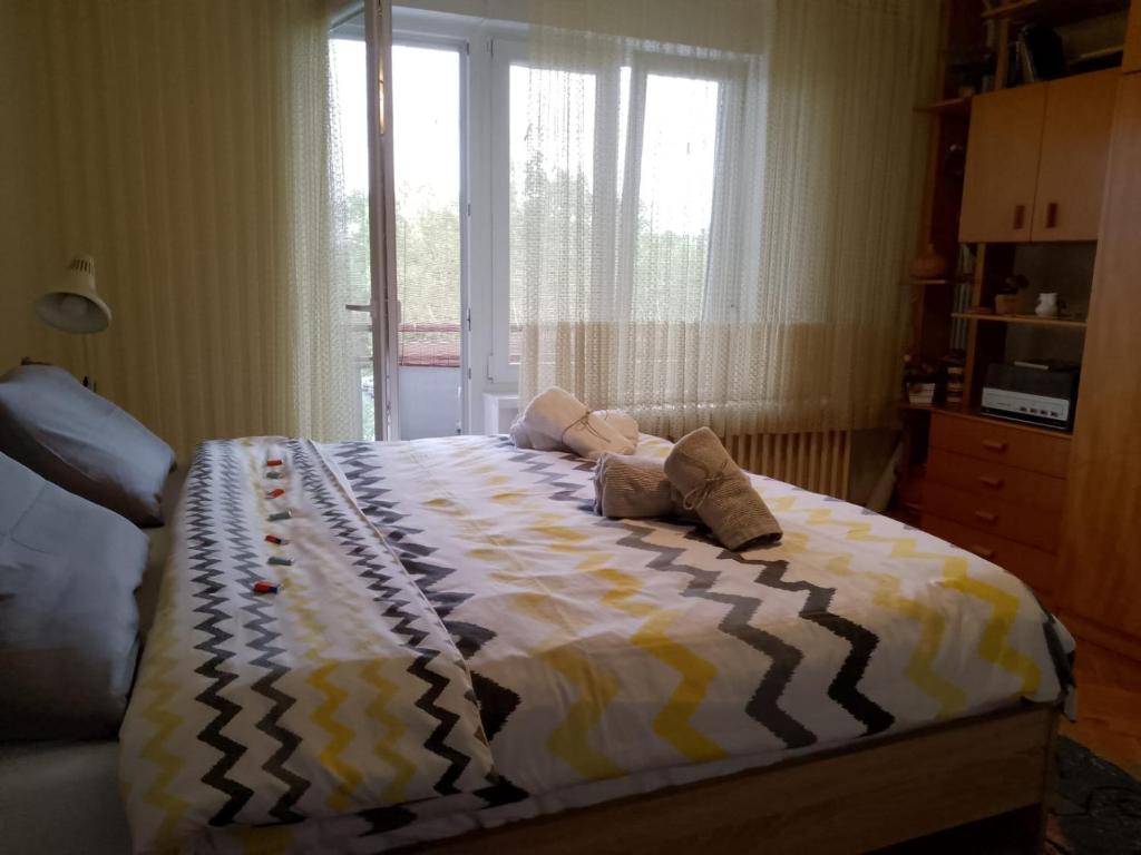 Posteľ alebo postele v izbe v ubytovaní A 2018