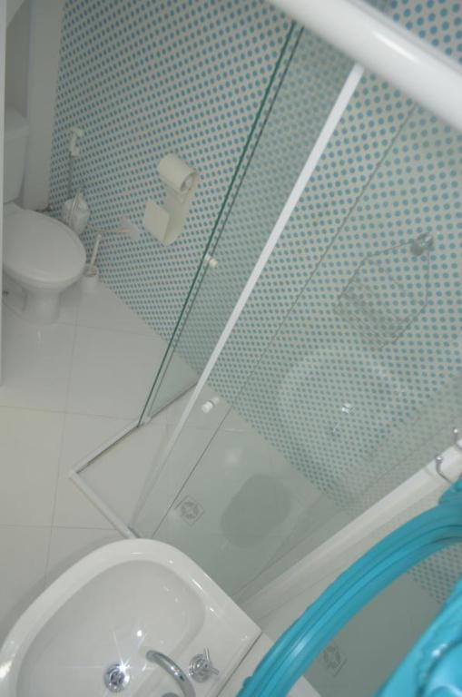 Koupelna v ubytování HostelariaSP Boutique
