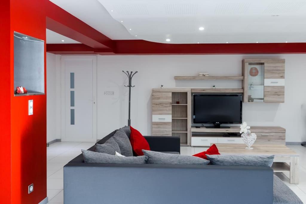 Posezení v ubytování Spacieux appartement dans le vignoble