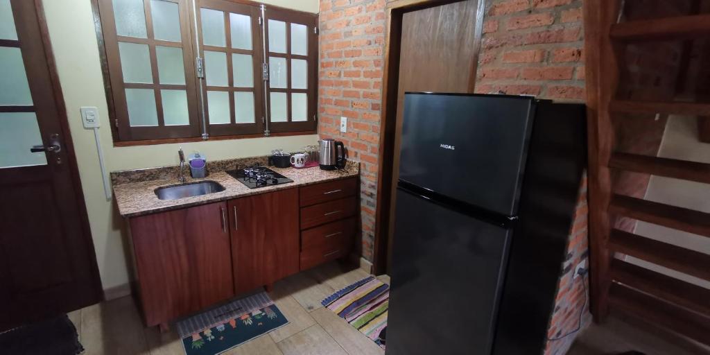 Kuchyň nebo kuchyňský kout v ubytování Cabañas Nueva Alborada