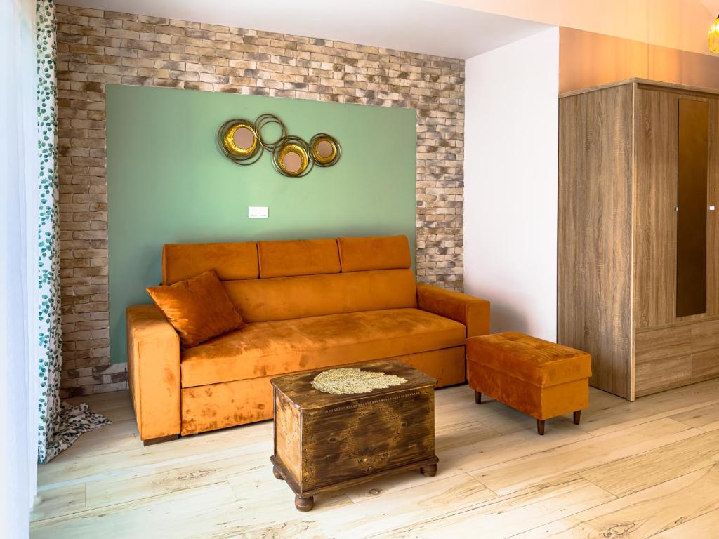 Posedenie v ubytovaní Apartament Złoty Las Karpatia