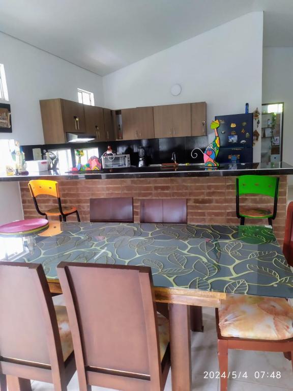 Kuchyň nebo kuchyňský kout v ubytování Villa Las Colonias