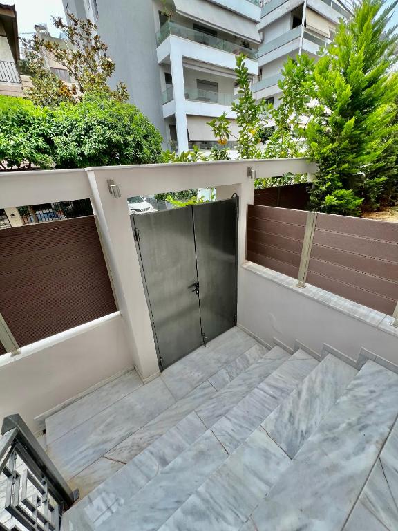 Balkón alebo terasa v ubytovaní New apartment at Athenian Riviera