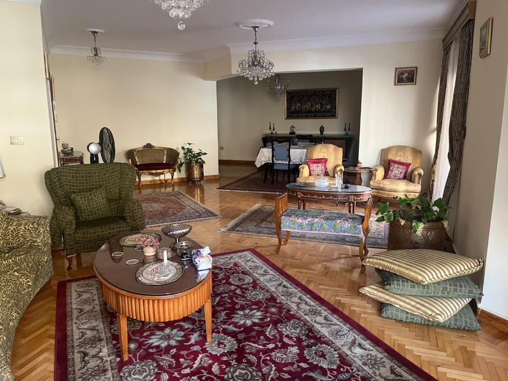 Posezení v ubytování Large apartment for families