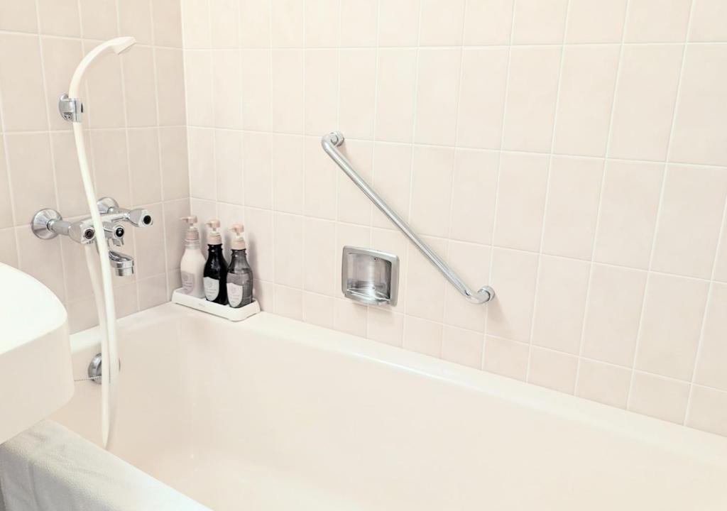 Koupelna v ubytování Setouchi Kojima Hotel Kurashiki