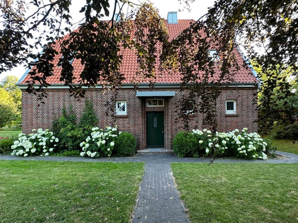 Taman di luar Ferienhaus NORDLICHT