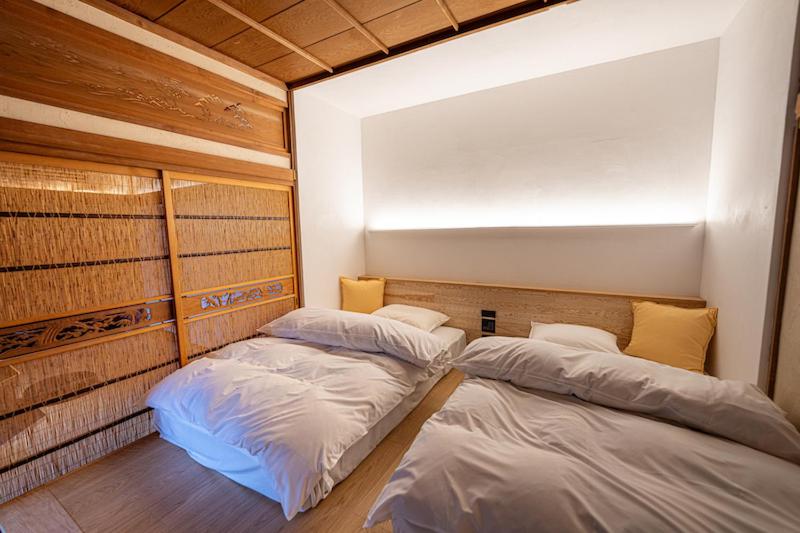 Postel nebo postele na pokoji v ubytování farm and bed SETODA
